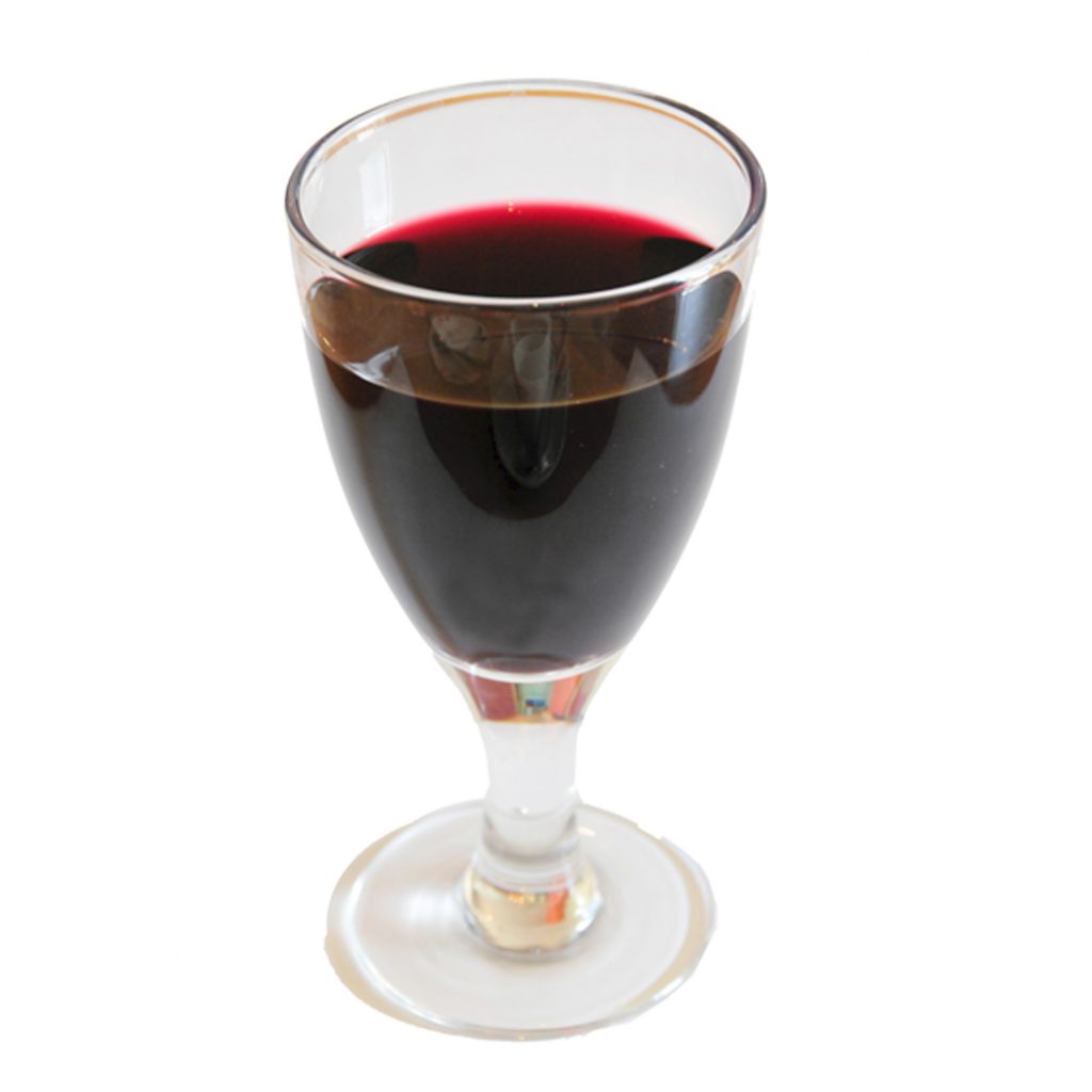 Ein Glas Rot- oder Weisswein